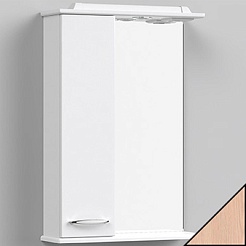 Водолей Зеркальный шкаф Колумбия 55 L дуб – фотография-1